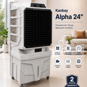 Kanbay Alpha 24" Commercial Air Cooler with Honeycomb Pads & Heavy Duty Wheels