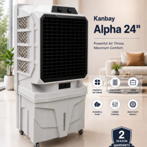 Kanbay Alpha 24" Commercial Desert Air Cooler with Honeycomb Pads & Heavy Duty Wheels