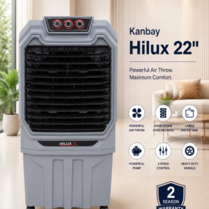 Kanbay Hilux 22" Heavy Duty Air Cooler with Honeycomb Pads & Castor Wheels