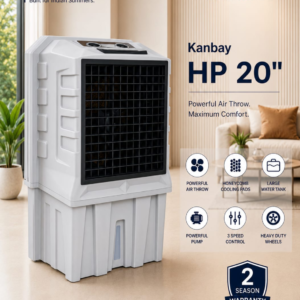 Kanbay HP 20" Heavy Duty Air Cooler with Honeycomb Pads & Heavy Duty Wheels